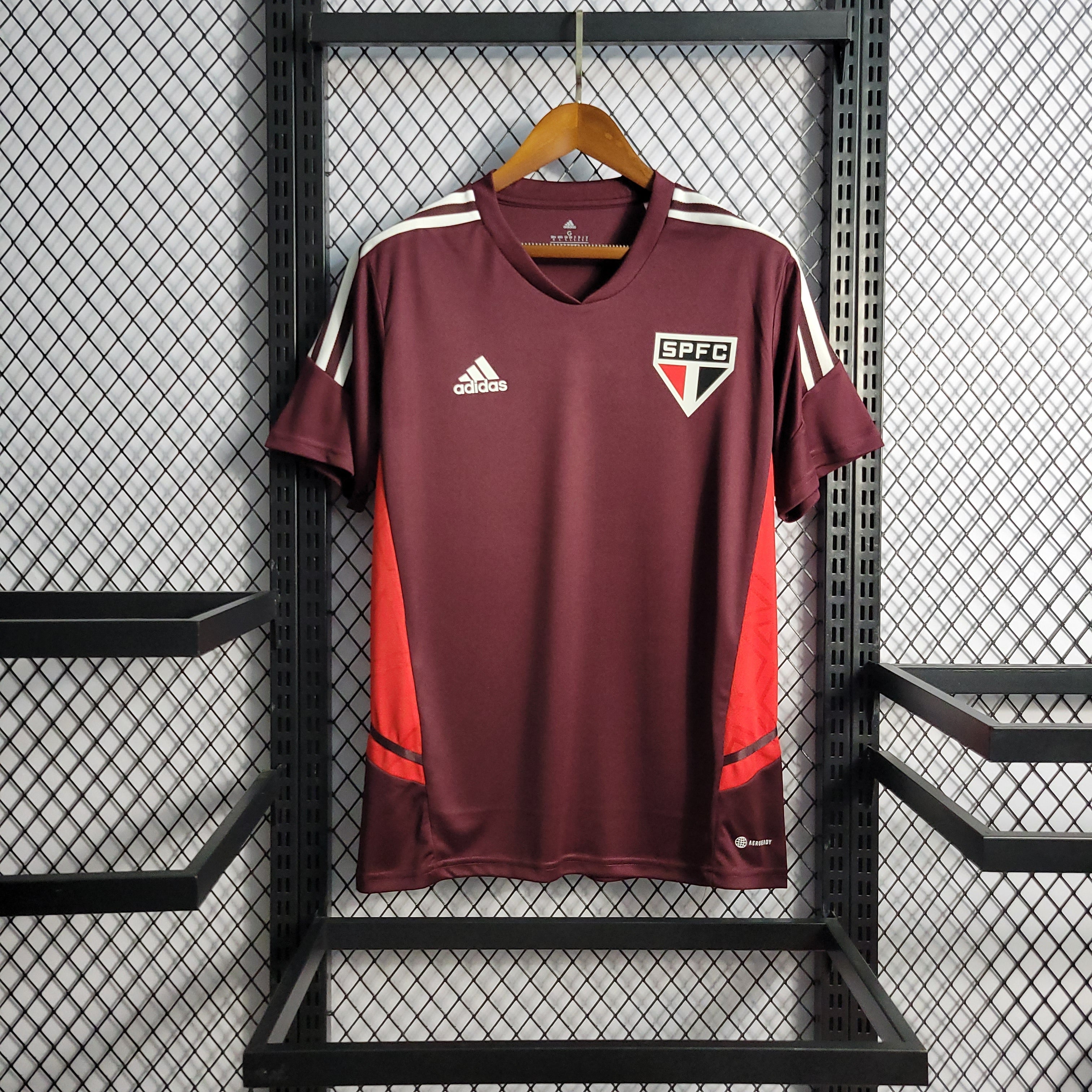 Camisa São Paulo Treino 22/23 - Adidas Hombre | Versión Aficionado