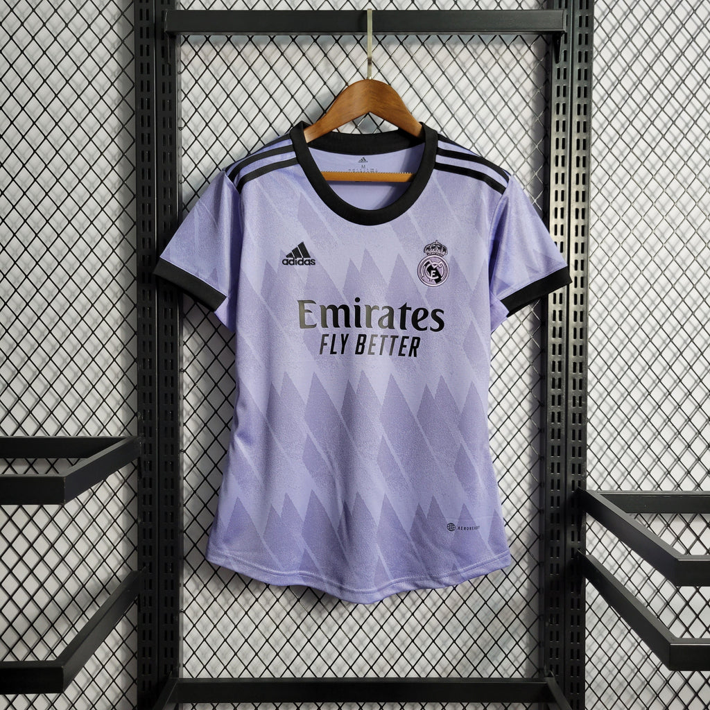 Camisa Real Madrid Reserva 22/23 - Versão Mujer