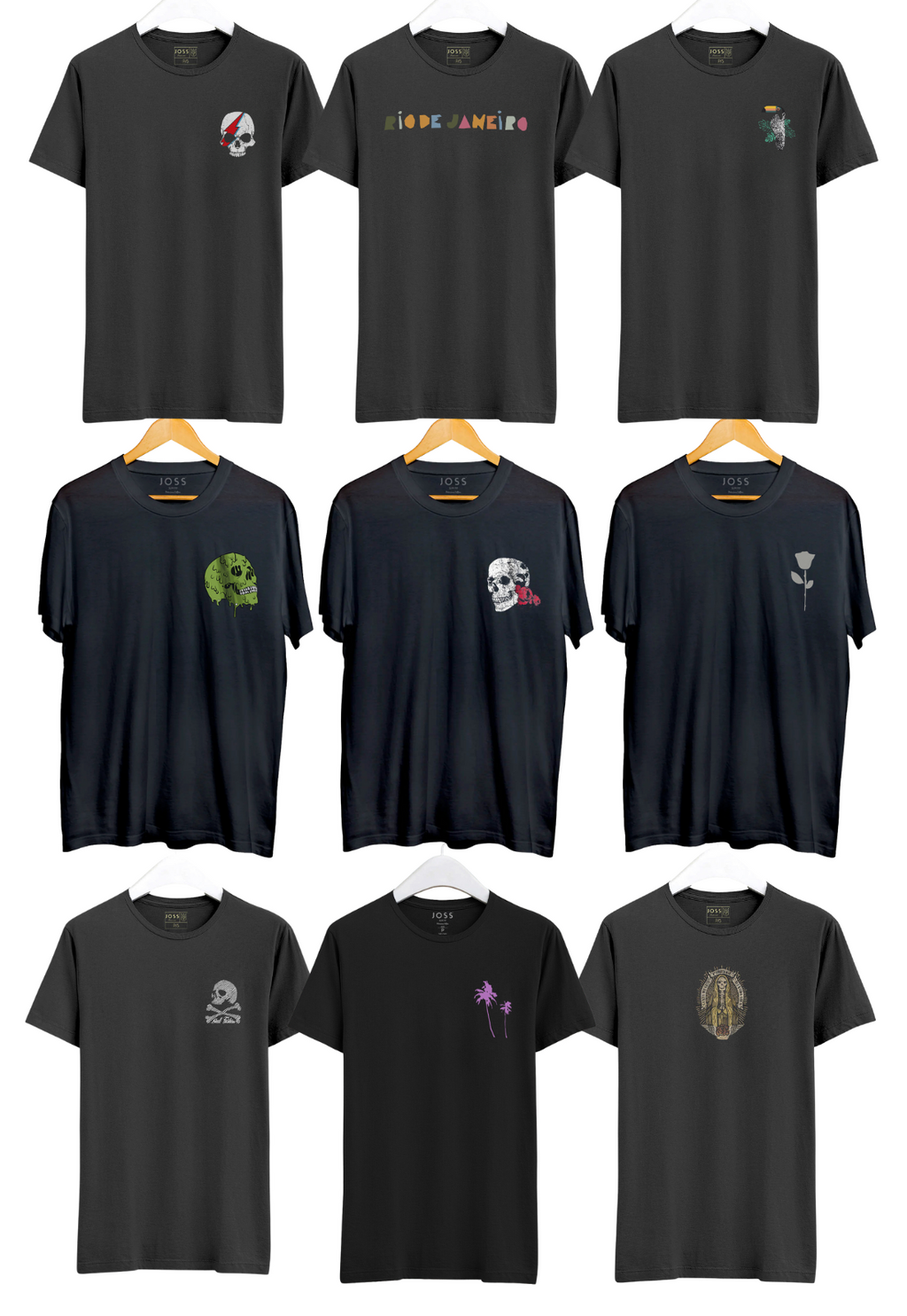 Kit 10 Camisetas Tropical Skull Aleatorio